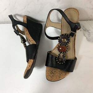 Kenneth Cole Reaction wedge heel cork sandals